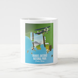 Taza De Café Gigante Parque Nacional Manuel Antonio, Costa Rica mapa.
