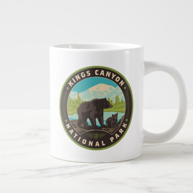 Taza De Café Gigante Parques nacionales del Cañón Kings (Derecha)