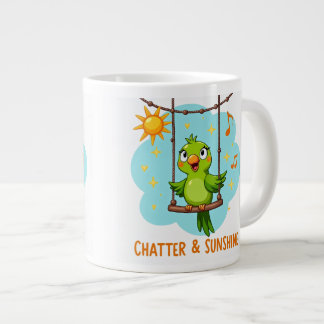 Taza De Café Gigante Parrot Chatter & Sunshine Laughter