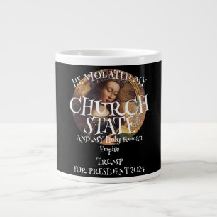 Taza De Café Gigante Partido Iglesia Estado Imperio Romano Santo Mentir