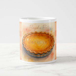 Taza De Café Gigante Pastel de Calabaza, Amor a Primera Rebanada, Día d