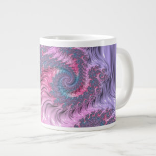 Taza De Café Gigante Pastel Fractal