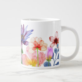 Taza De Café Gigante Pastel Garden Blooms