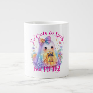 Taza De Café Gigante Pastel Kawaii Ghost Halloween Café Mug