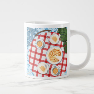 Taza De Café Gigante Pastel y café para dos