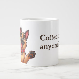 Taza De Café Gigante Pastor alemán Cualquiera café MUG