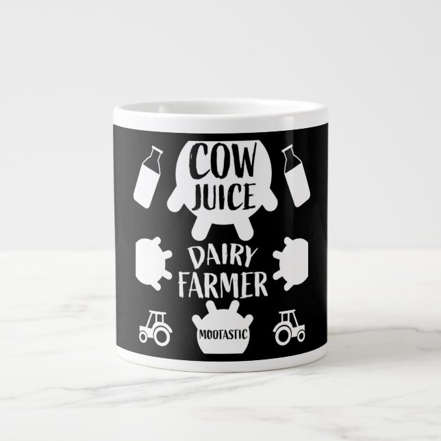 Taza De Café Gigante Pasture Dairy Farmers Mug (Frente)