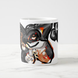 Taza De Café Gigante Pata de lobo en el aire