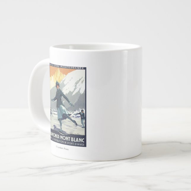 Taza De Café Gigante Patinaje de hielo - poster olímpico del promo de (Izquierda)
