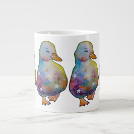 Taza De Café Gigante Pato llamado Rainbow