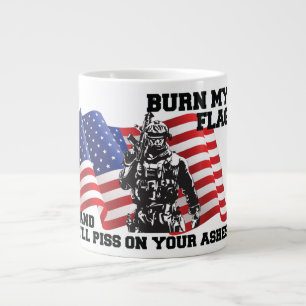 Taza De Café Gigante Patriota americano