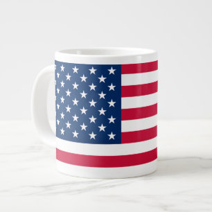 Taza De Café Gigante Patriótico del tazón de café de la bandera estadou