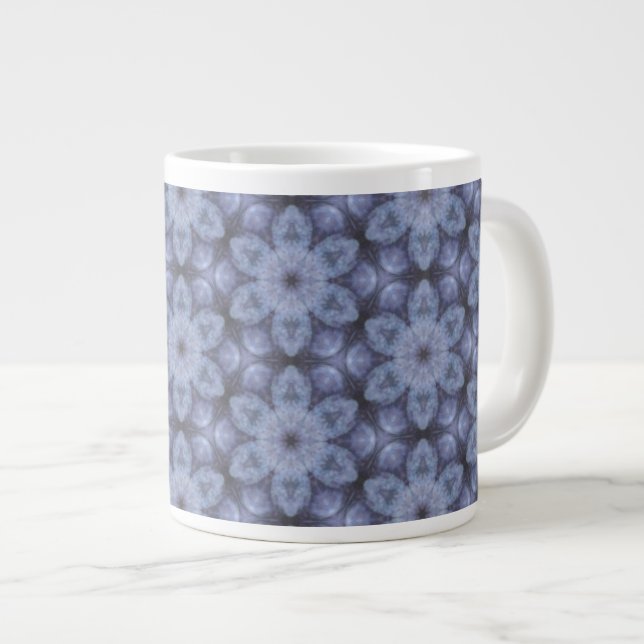 Taza De Café Gigante Patrón azul (Derecha)