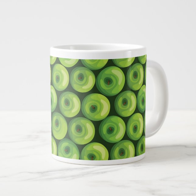Taza De Café Gigante Patrón con manzanas verdes (Derecha)