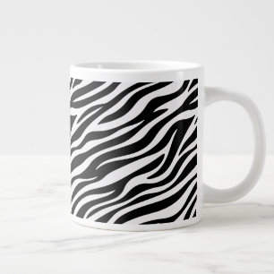 Taza De Café Gigante Patrón continuo de rayas de cebra Impresión de ani