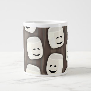 Taza De Café Gigante Patrón de amigos de malvavisco felices