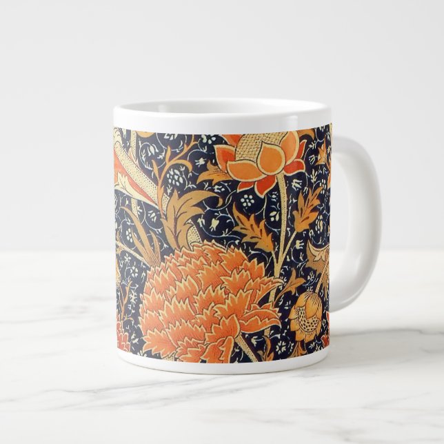 Taza De Café Gigante Patrón de Art Nouveau floral William Morris Cray (Derecha)