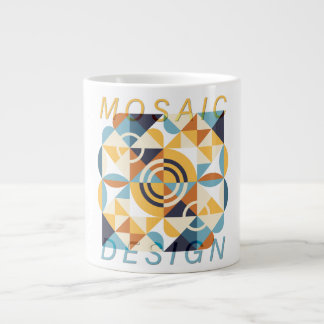Taza De Café Gigante Patrón de arte mosaico