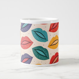 Taza De Café Gigante Patrón de beso
