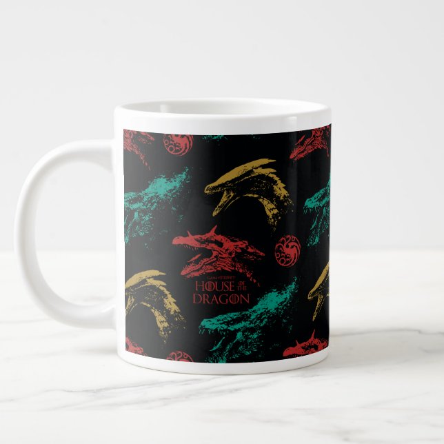 Taza De Café Gigante Patrón de cabeza de dragón (Izquierda)