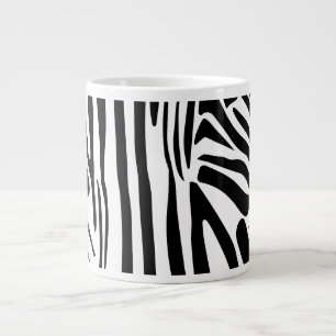 Taza De Café Gigante Patrón de cebra