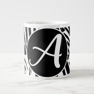 Taza De Café Gigante Patrón de cebra
