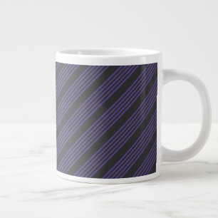 Taza De Café Gigante Patrón de cinco bandas ultravioleta y carbonífero