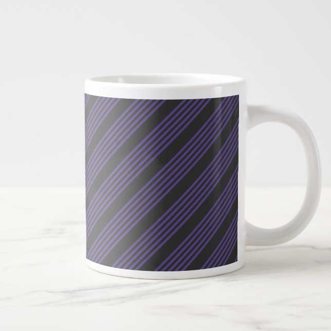 Taza De Café Gigante Patrón de cinco bandas ultravioleta y carbonífero (Derecha)