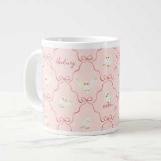 Taza De Café Gigante Patrón de cinta rosa Hedwig