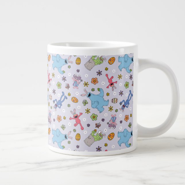 Taza De Café Gigante Patrón de conejito de Pascua de Plaza Sésamo (Derecha)