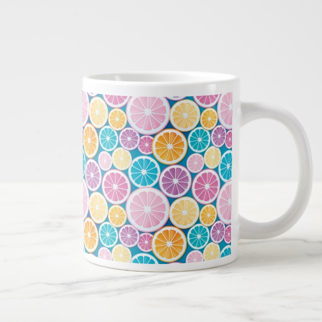 Taza De Café Gigante Patrón de cortes de cítricos (Derecha)