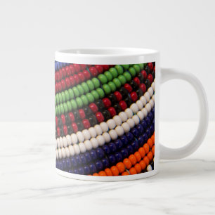 Taza De Café Gigante Patrón de cuentas tribales masai