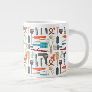 Taza De Café Gigante Patrón de cuidado del cabello