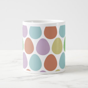 Taza De Café Gigante Patrón de decoración de huevos de Pascua