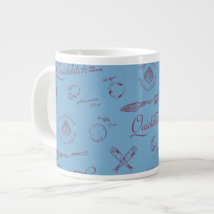 Taza De Café Gigante Patrón de dibujo vintage de QUIDDITCH™