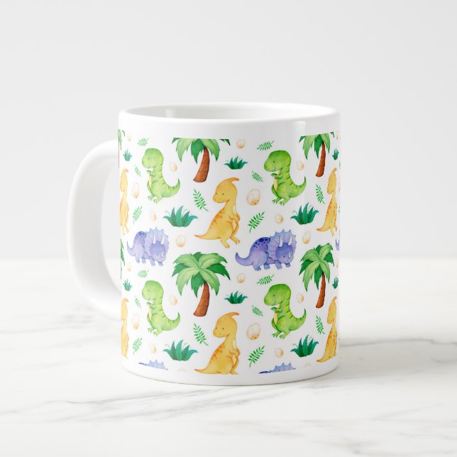 Taza De Café Gigante Patrón de dinosaurio cutáneo neonatal (Izquierda)
