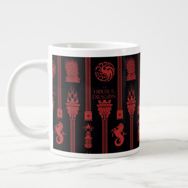 Taza De Café Gigante Patrón de Escudo Dragón (Izquierda)