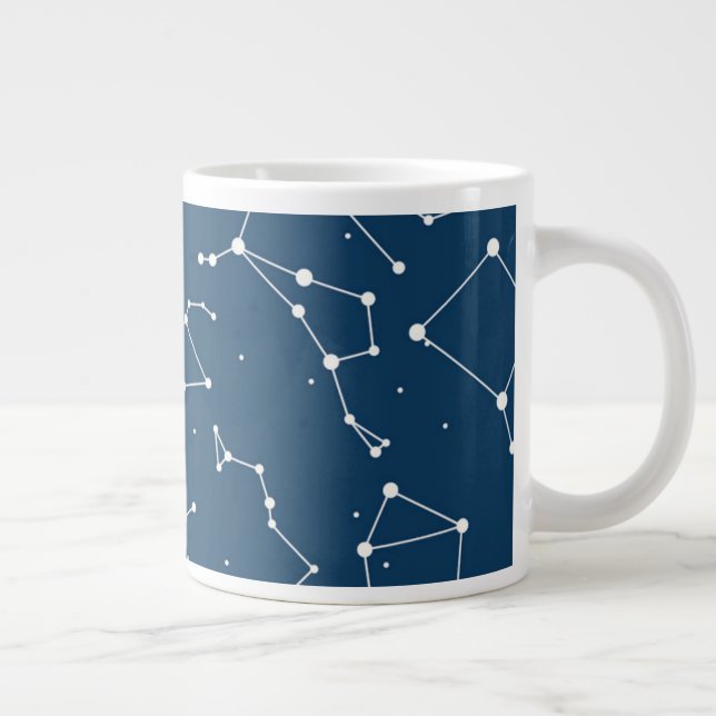 Taza De Café Gigante Patrón de estrellas de constelación (Derecha)