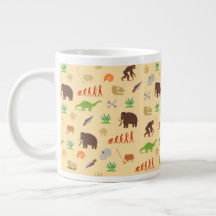 Taza De Café Gigante Patrón de evolución
