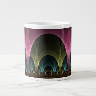 Taza De Café Gigante Patrón de fantasía especial Resumen Fractal colori