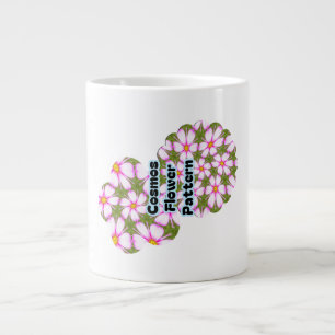 Taza De Café Gigante Patrón de flores de cosmos
