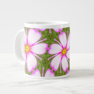 Taza De Café Gigante Patrón de flores de cosmos