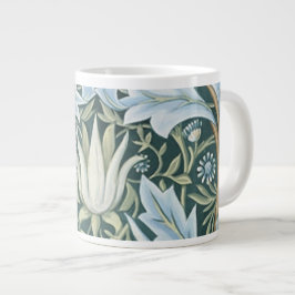 Taza De Café Gigante Patrón de fondo de escritorio floral de William Mo