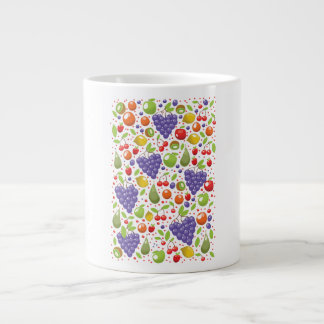 Taza De Café Gigante Patrón de fruta pura