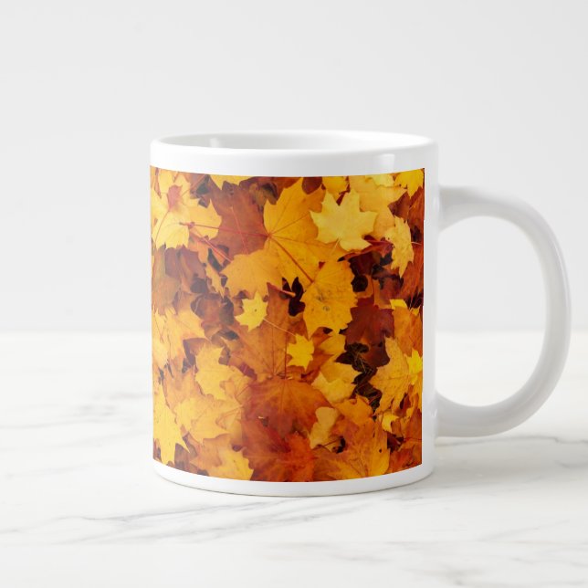 Taza De Café Gigante Patrón de hoja de arce-25877 (Derecha)