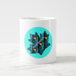 Taza De Café Gigante Patrón de hoja de palma verde