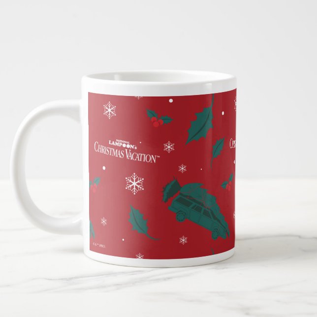 Taza De Café Gigante Patrón de huelguista de vacaciones para navidades (Izquierda)