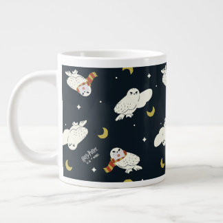 Taza De Café Gigante Patrón de luz de luna nocturna de Hedwig