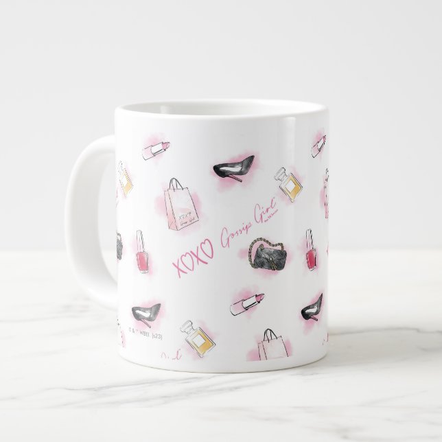 Taza De Café Gigante Patrón de maquillaje del Chica Gossip (Izquierda)