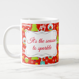 Taza De Café Gigante Patrón de Navidades festivos